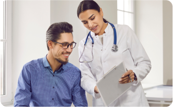 Dialogue between a doctor and a patient