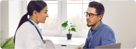 Dialogue between a doctor and a patient